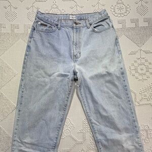 VTG Calvin Klein Easy Fit Jean Enzyme Wash Light Mom Jeans Sz 12 Inseam 32